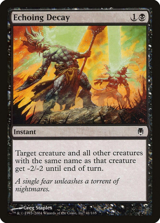 Image for Echoing Decay (41) [Darksteel] - Magic: The Gathering