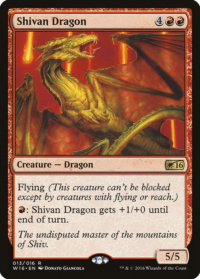 Image for Shivan Dragon (13) [Welcome Deck 2016] - Magic: The Gathering