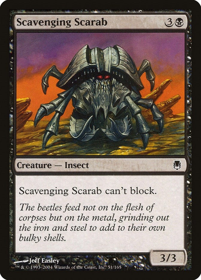 Image for Scavenging Scarab (51) [Darksteel] - Magic: The Gathering
