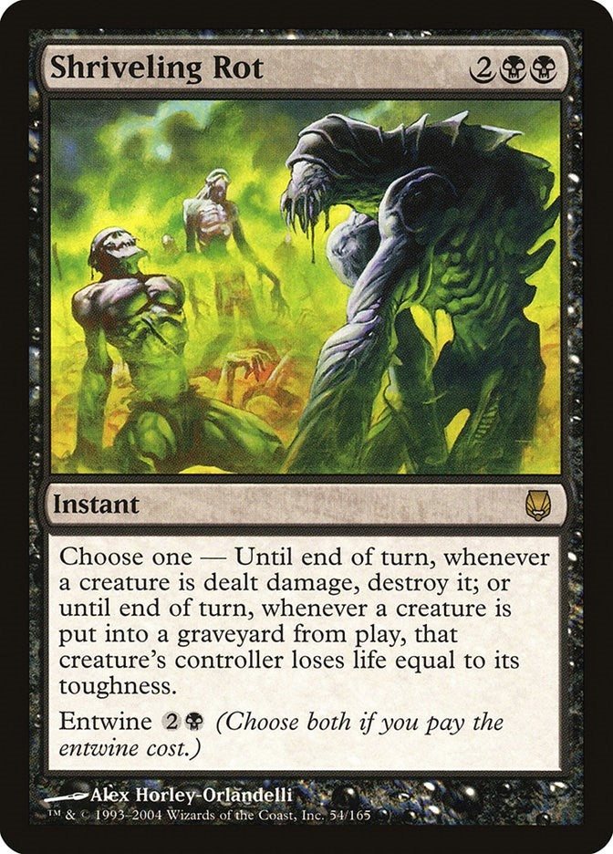 Image for Shriveling Rot (54) [Darksteel] - Magic: The Gathering