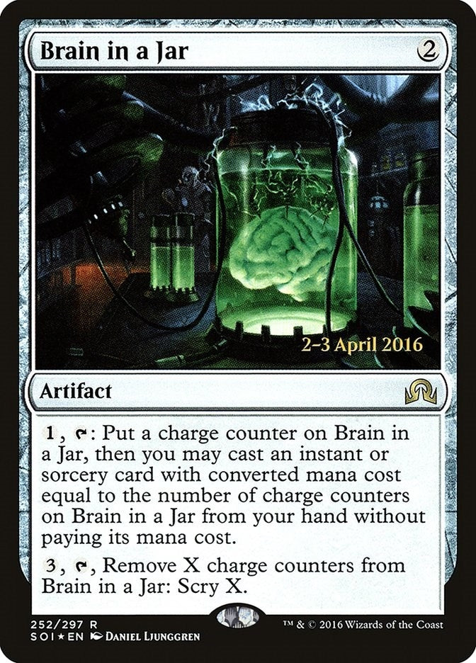 Image for Brain in a Jar (252) [Prerelease Cards] - Magic: The Gathering