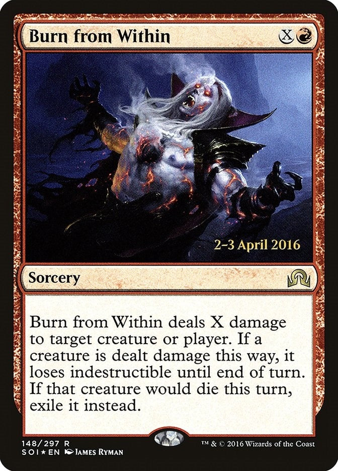 Image for Burn from Within (148) [Prerelease Cards] - Magic: The Gathering