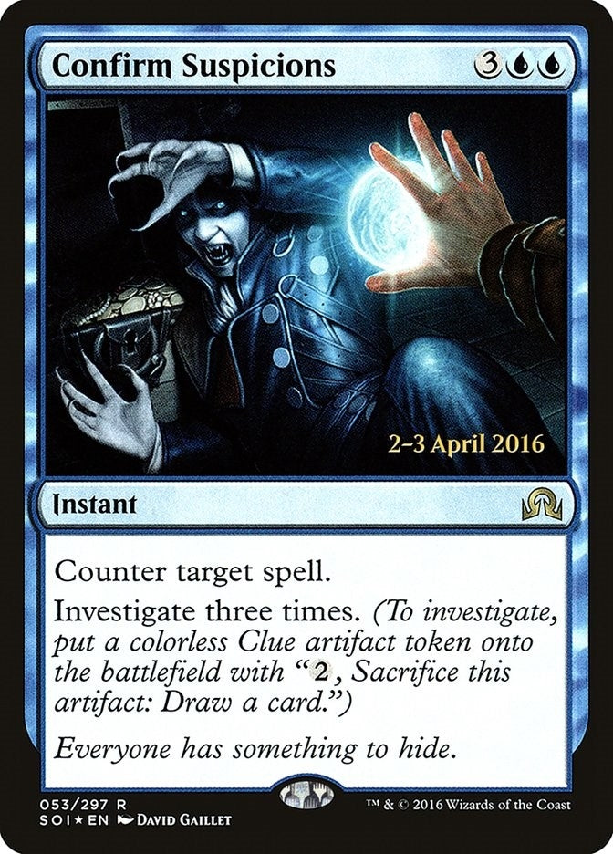 Image for Confirm Suspicions (53) [Prerelease Cards] - Magic: The Gathering