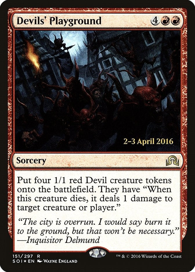 Image for Devils' Playground (151) [Prerelease Cards] - Magic: The Gathering