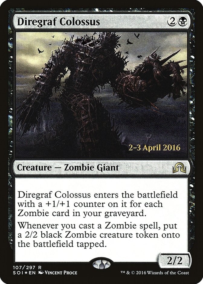 Image for Diregraf Colossus (107) [Prerelease Cards] - Magic: The Gathering