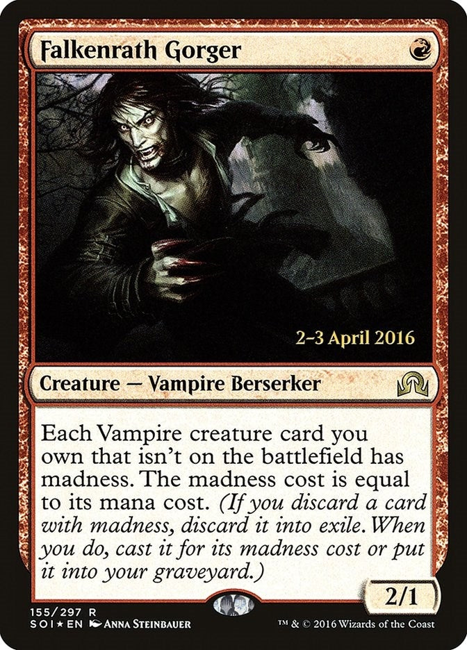 Image for Falkenrath Gorger (155) [Prerelease Cards] - Magic: The Gathering