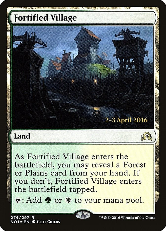 Image for Fortified Village (274) [Prerelease Cards] - Magic: The Gathering