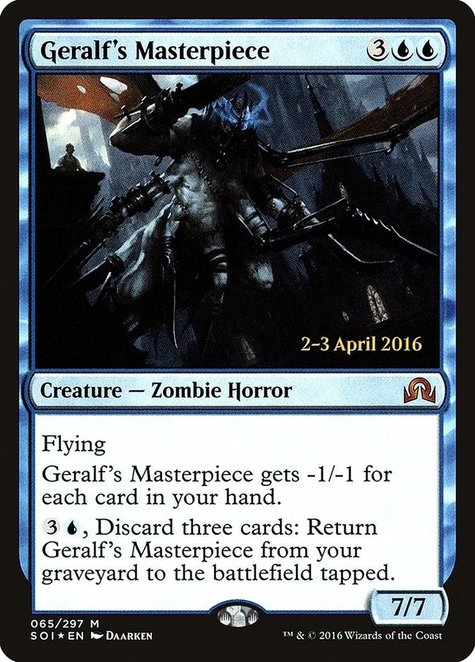Image for Geralf's Masterpiece (65) [Prerelease Cards] - Magic: The Gathering