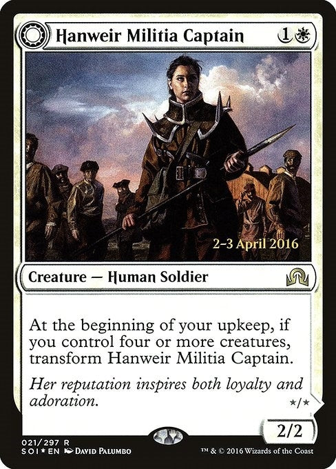 Image for Hanweir Militia Captain (21) [Prerelease Cards] - Magic: The Gathering