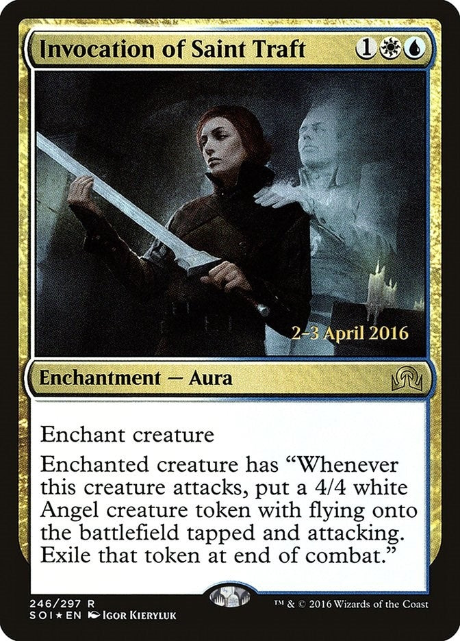 Image for Invocation of Saint Traft (246) [Prerelease Cards] - Magic: The Gathering