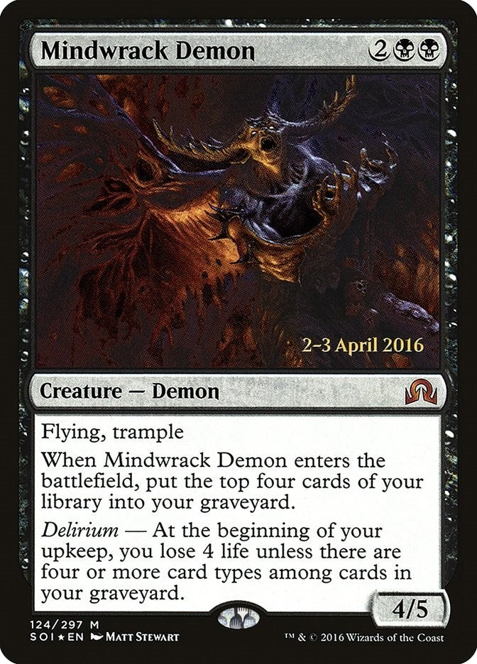 Image for Mindwrack Demon (124) [Prerelease Cards] - Magic: The Gathering