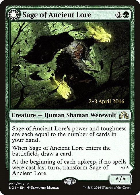Image for Sage of Ancient Lore (225) [Prerelease Cards] - Magic: The Gathering