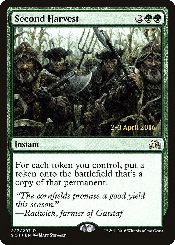 Image for Second Harvest (227) [Prerelease Cards] - Magic: The Gathering