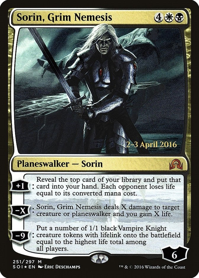 Image for Sorin, Grim Nemesis (251) [Prerelease Cards] - Magic: The Gathering