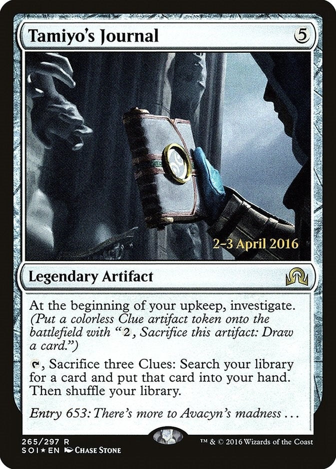 Image for Tamiyo's Journal (Entry 653) (265) [Prerelease Cards] - Magic: The Gathering