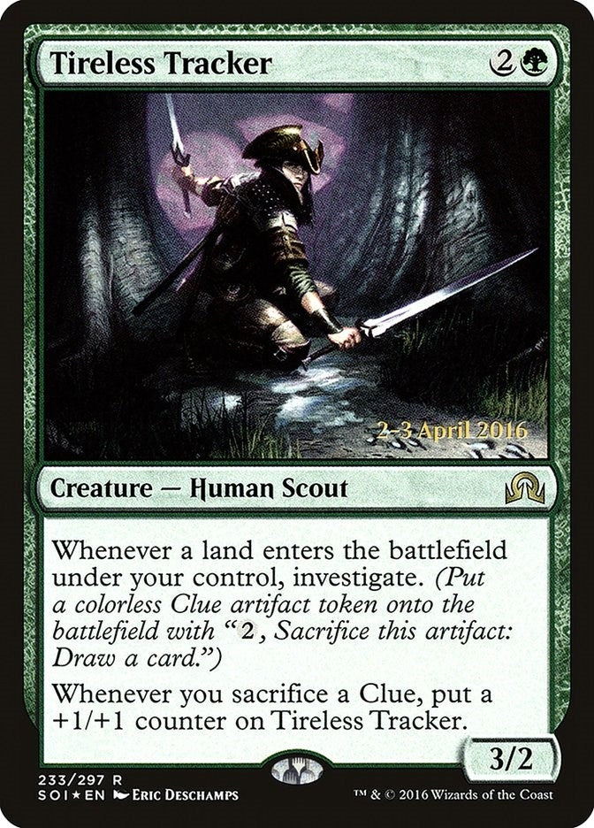 Image for Tireless Tracker (233) [Prerelease Cards] - Magic: The Gathering
