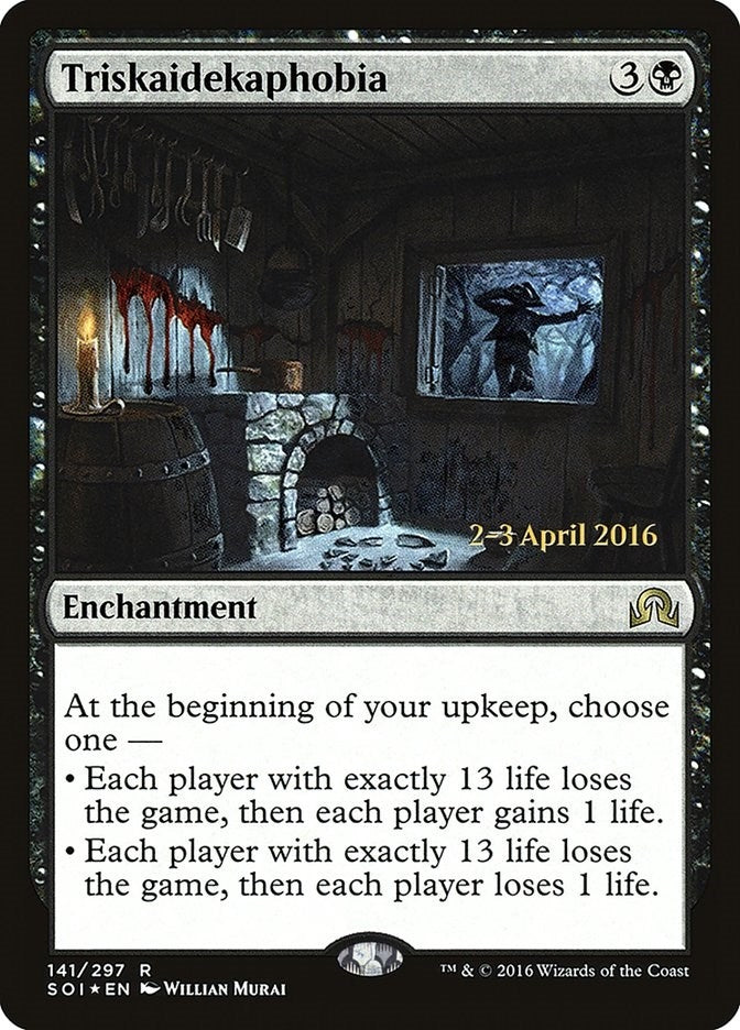 Image for Triskaidekaphobia (141) [Prerelease Cards] - Magic: The Gathering