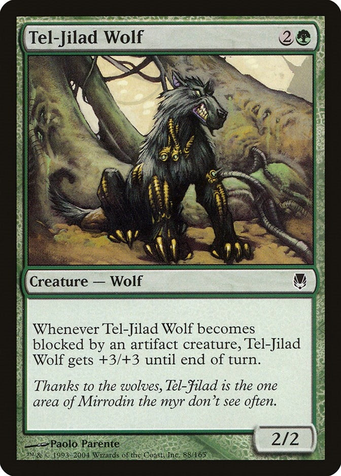 Image for Tel-Jilad Wolf (88) [Darksteel] - Magic: The Gathering
