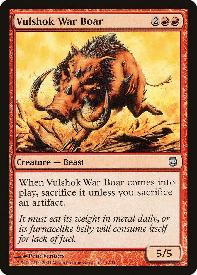 Image for Vulshok War Boar (72) [Darksteel] - Magic: The Gathering