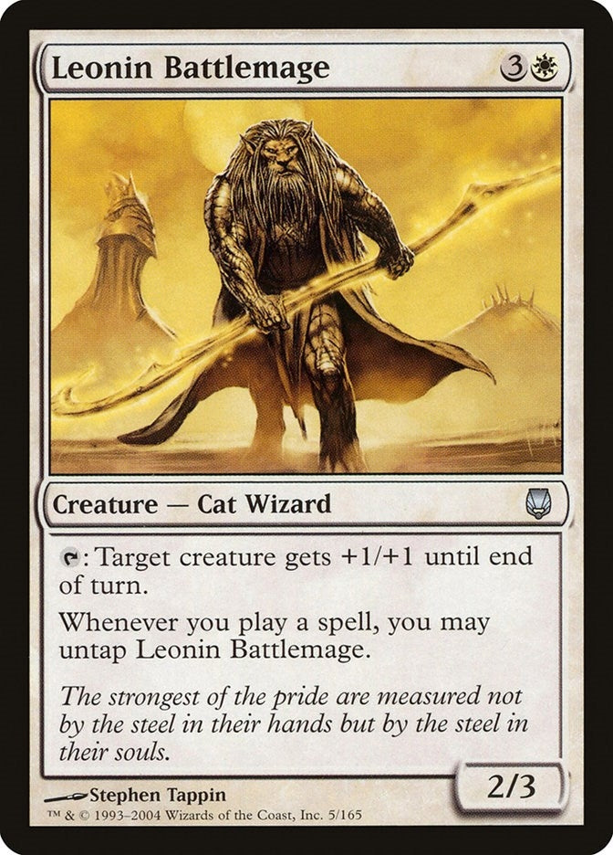 Image for Leonin Battlemage (5) [Darksteel] - Magic: The Gathering