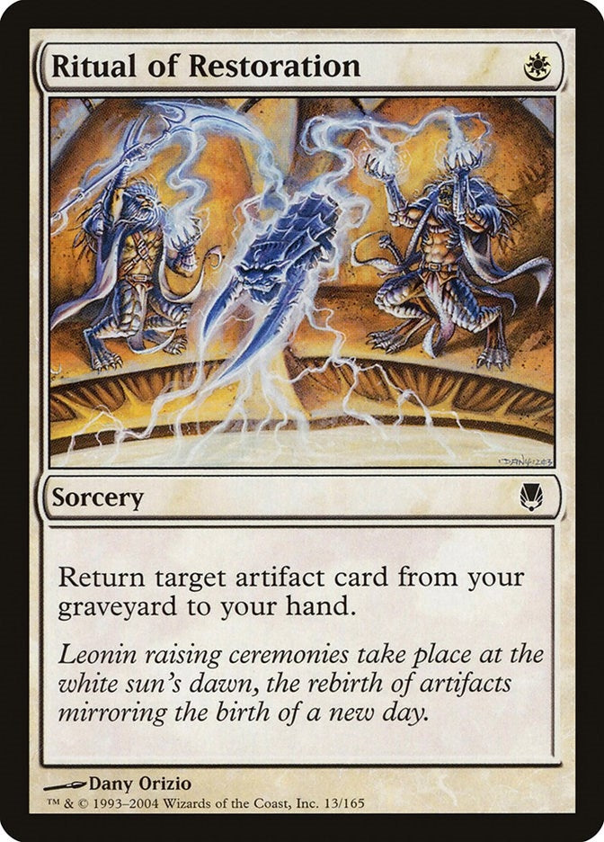 Image for Ritual of Restoration (13) [Darksteel] - Magic: The Gathering