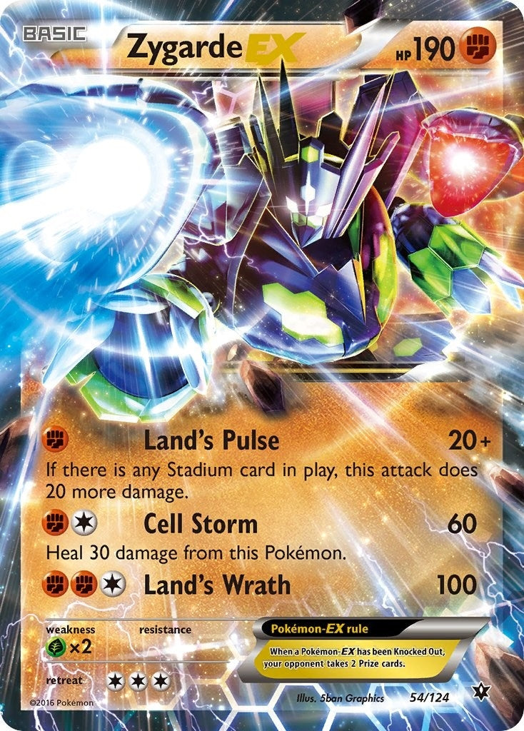 Image for Zygarde EX (54/124) [XY - Fates Collide] - Pokemon