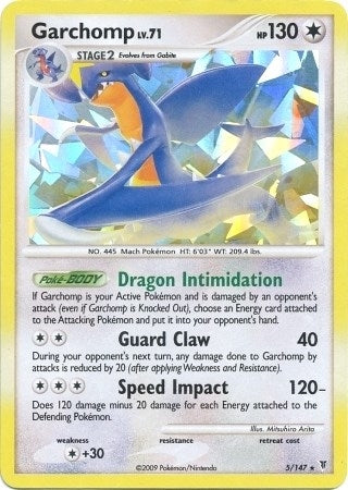 Image for Garchomp - 5/147 (Cracked Ice Holo) (005/147) [Deck Exclusives] - Pokemon