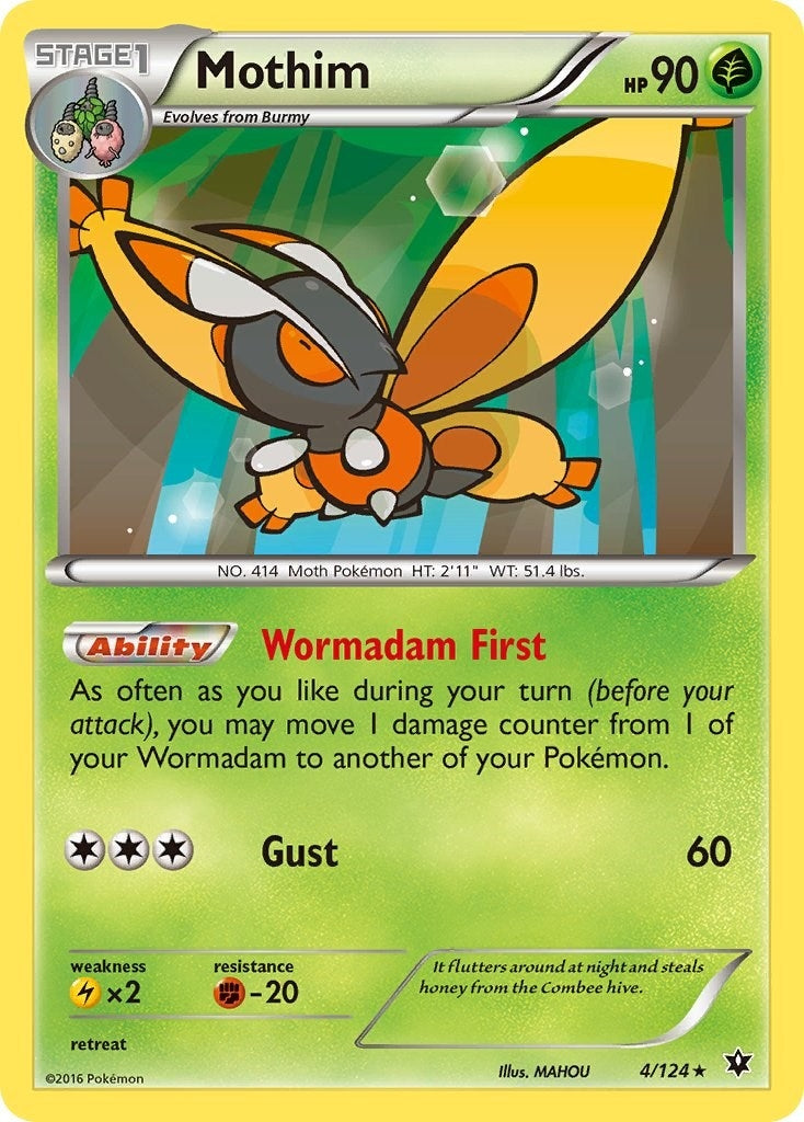Mothim (4/124) [XY - Fates Collide]