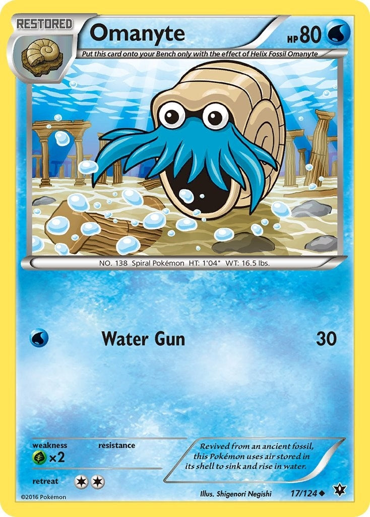 Image for Omanyte (17/124) [XY - Fates Collide] - Pokemon
