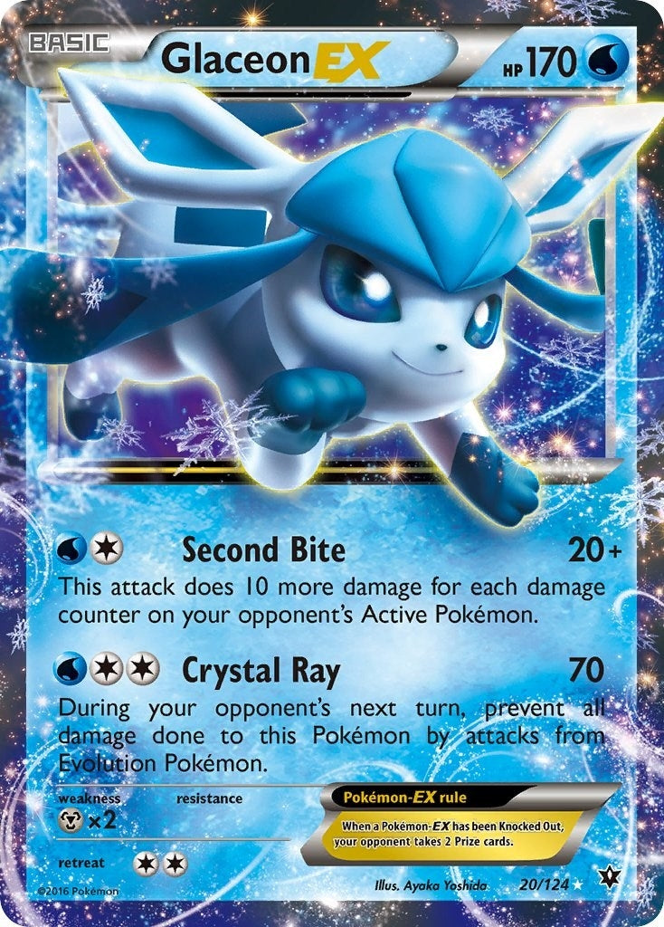 Image for Glaceon EX (20/124) [XY - Fates Collide] - Pokemon