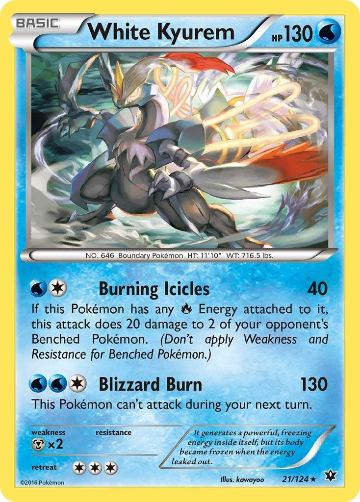 Image for White Kyurem (21/124) [XY - Fates Collide] - Pokemon
