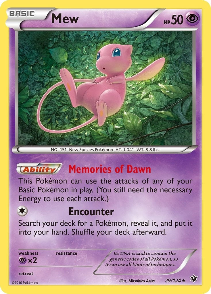 Image for Mew (29/124) [XY - Fates Collide] - Pokemon