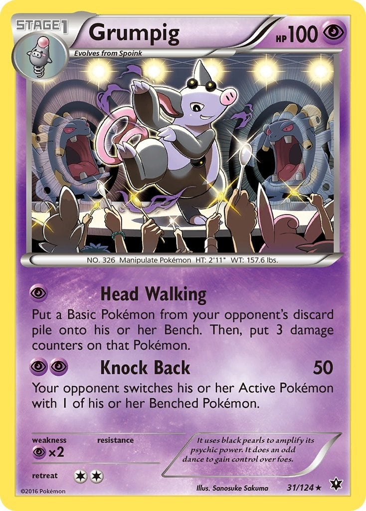 Image for Grumpig (31/124) [XY - Fates Collide] - Pokemon