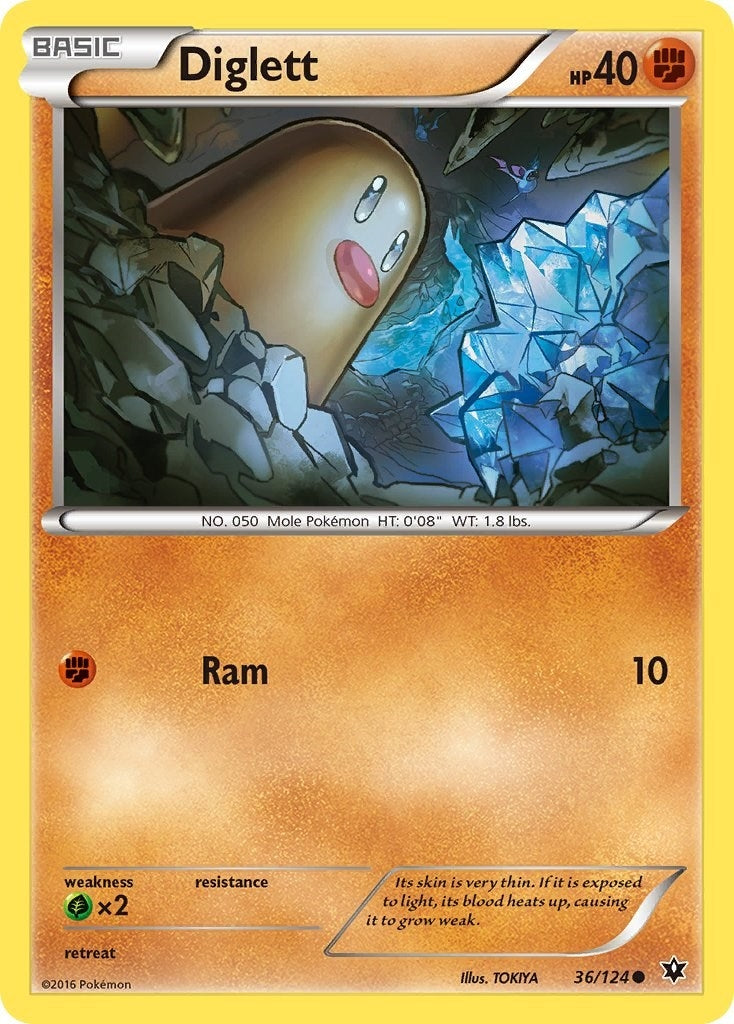 Image for Diglett (36/124) [XY - Fates Collide] - Pokemon