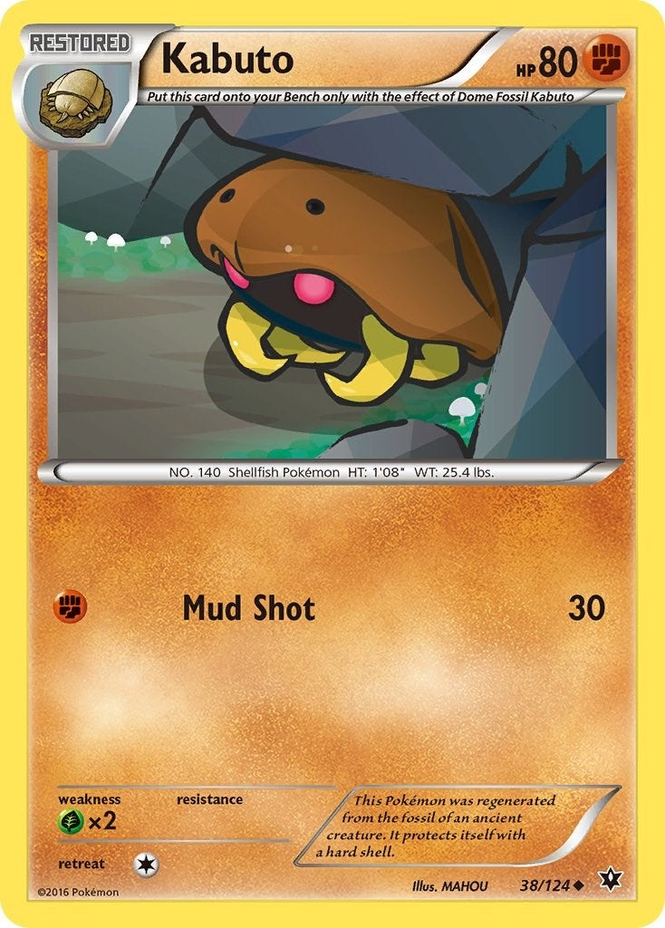 Image for Kabuto (38/124) [XY - Fates Collide] - Pokemon