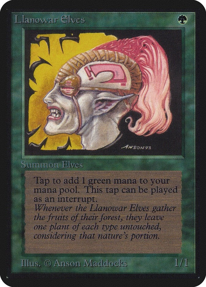 Image for Llanowar Elves [Alpha Edition] - Magic: The Gathering