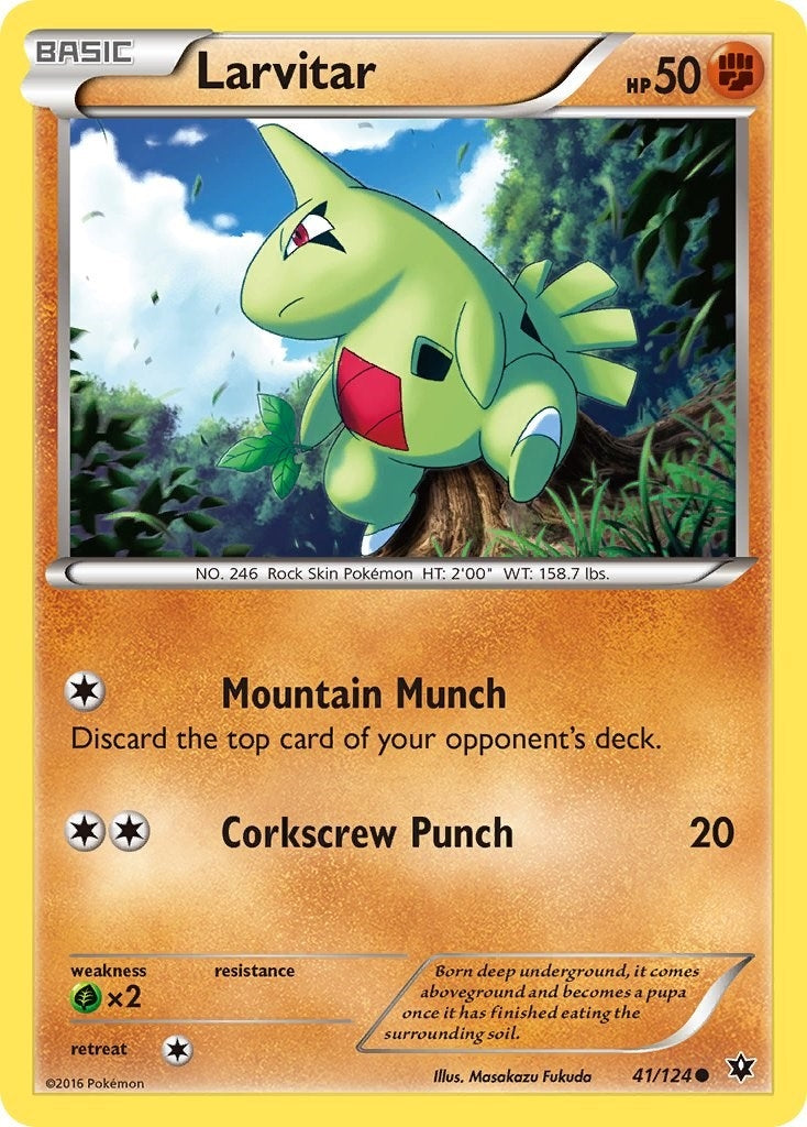 Image for Larvitar (41) (41/124) [XY - Fates Collide] - Pokemon