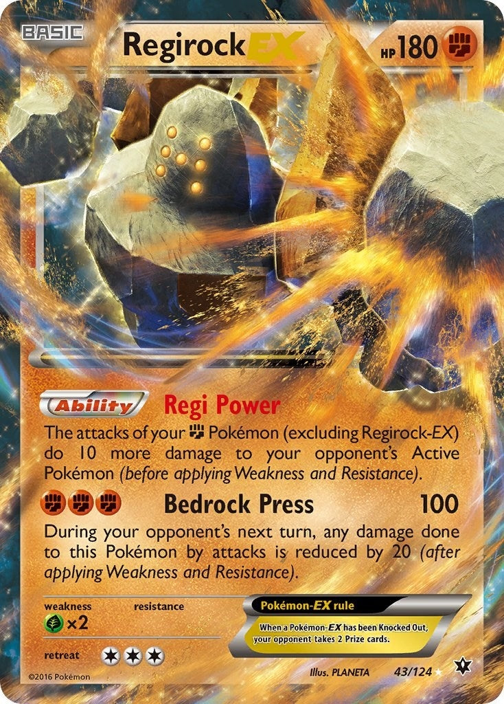 Image for Regirock EX (43/124) [XY - Fates Collide] - Pokemon