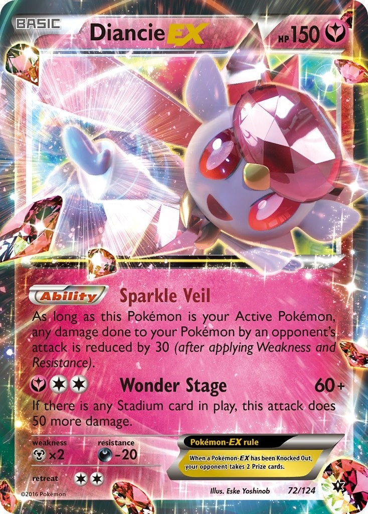 Image for Diancie EX (72/124) [XY - Fates Collide] - Pokemon