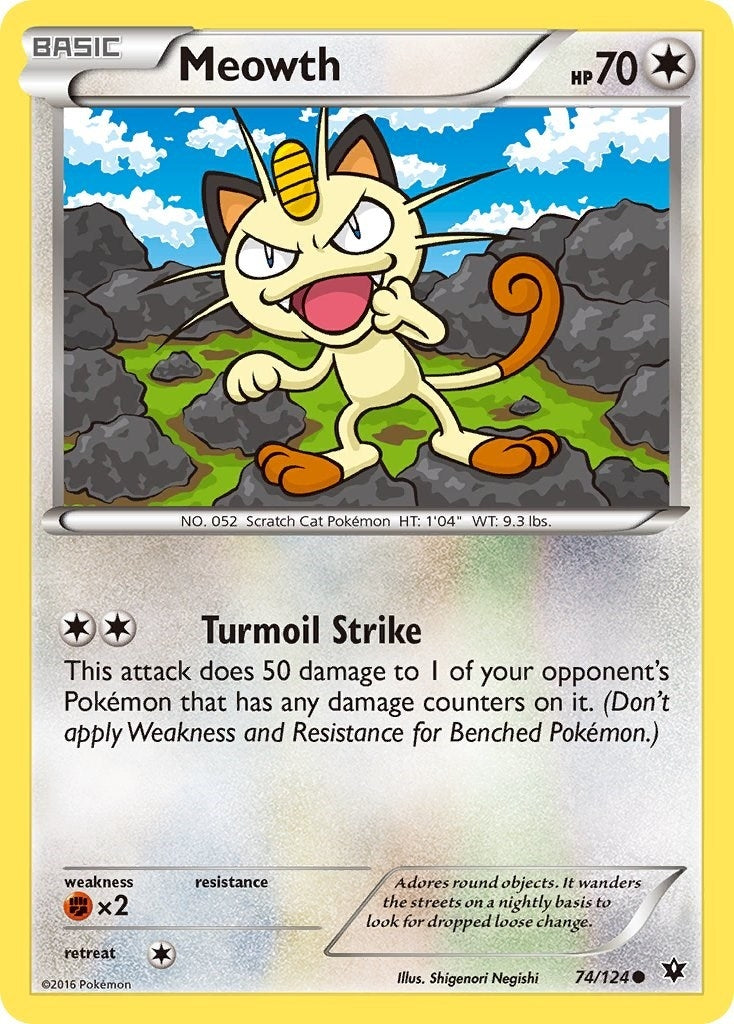Image for Meowth (74/124) [XY - Fates Collide] - Pokemon