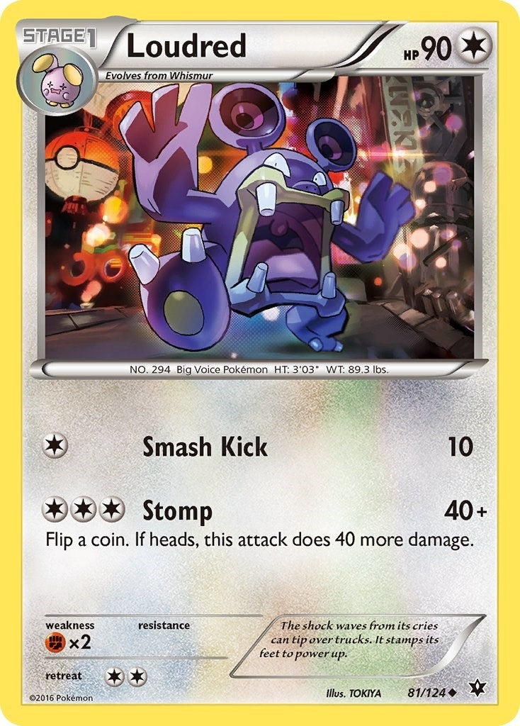 Image for Loudred (81/124) [XY - Fates Collide] - Pokemon