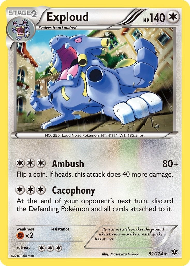Image for Exploud (82/124) [XY - Fates Collide] - Pokemon