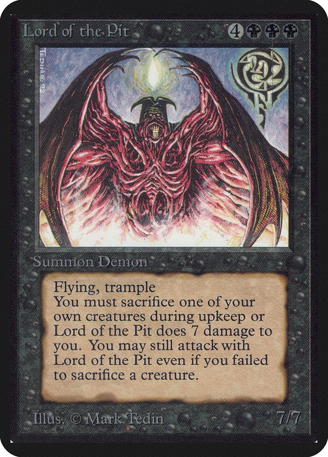 Image for Lord of the Pit [Alpha Edition] - Magic: The Gathering