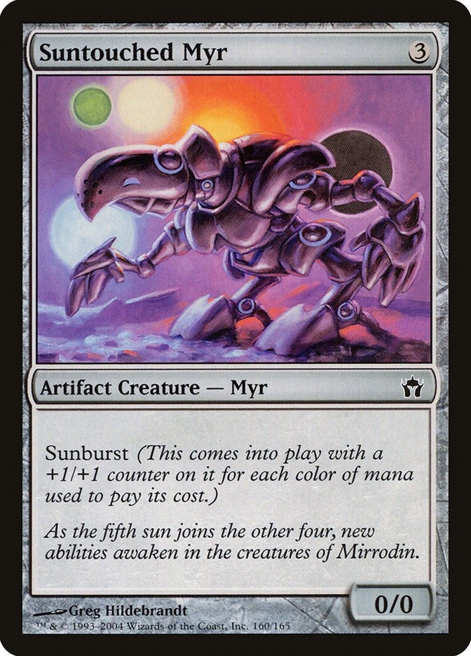 Image for Suntouched Myr (160) [Fifth Dawn] - Magic: The Gathering