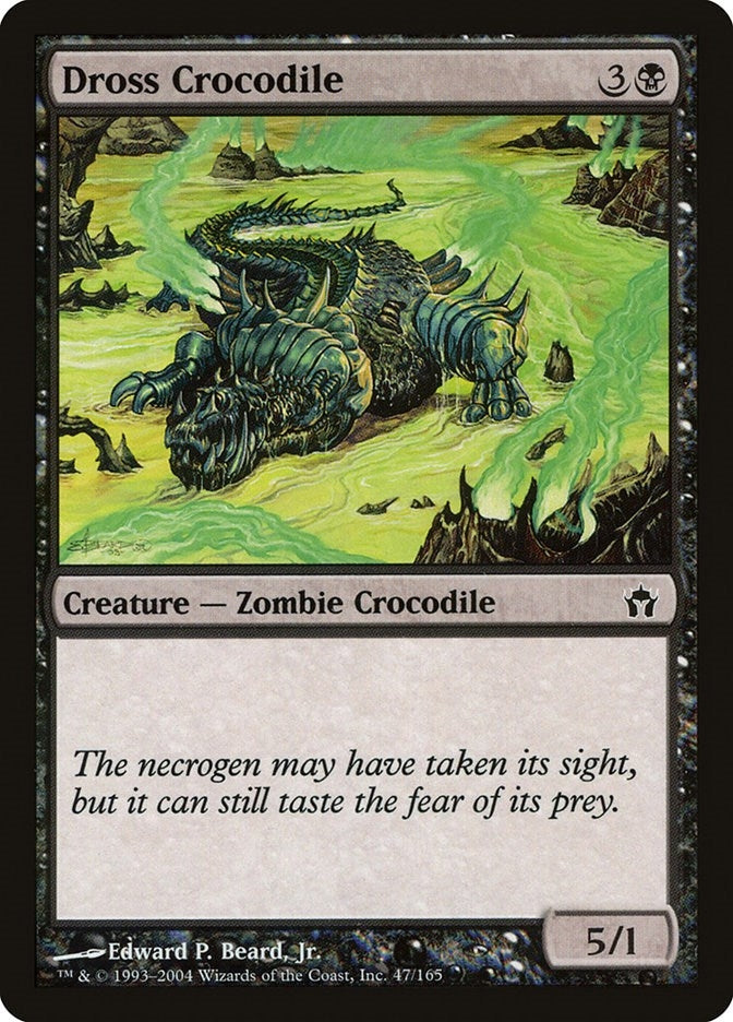 Image for Dross Crocodile (47) [Fifth Dawn] - Magic: The Gathering