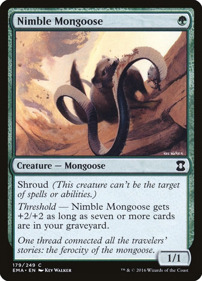 Image for Nimble Mongoose (179) [Eternal Masters] - Magic: The Gathering