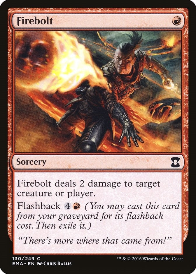 Image for Firebolt (130) [Eternal Masters] - Magic: The Gathering