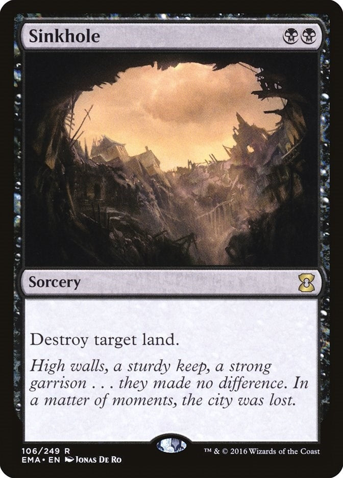 Image for Sinkhole (106) [Eternal Masters] - Magic: The Gathering