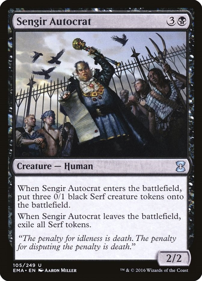 Image for Sengir Autocrat (105) [Eternal Masters] - Magic: The Gathering