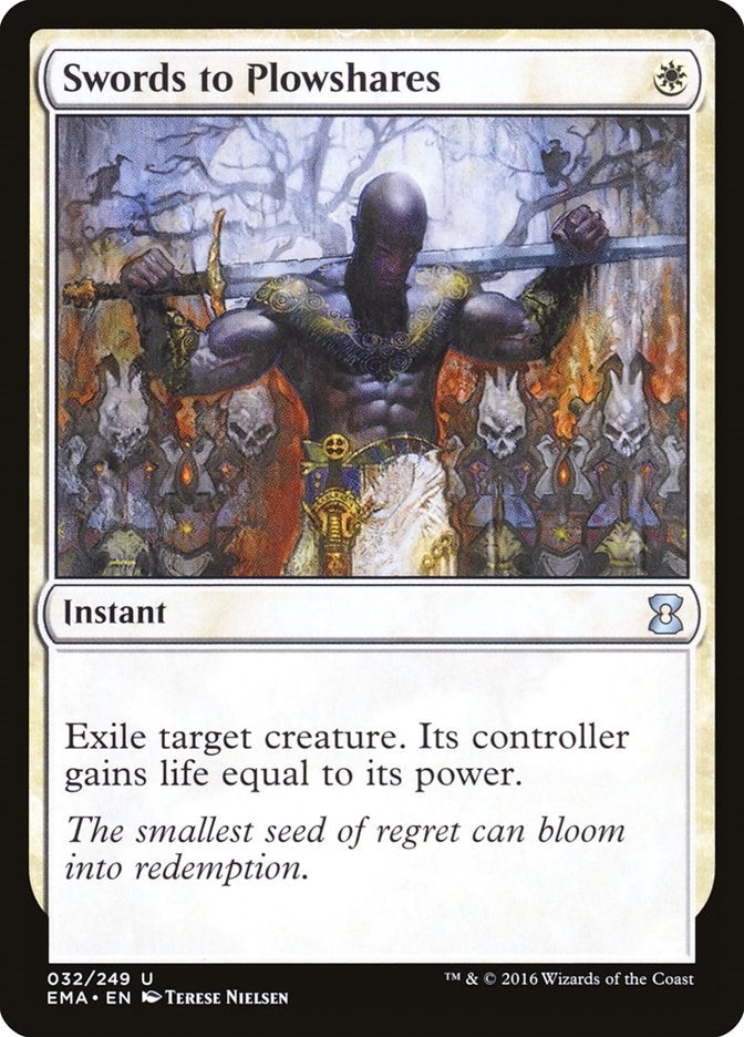 Image for Swords to Plowshares (32) [Eternal Masters] - Magic: The Gathering